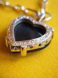 Rainbow Obsidian Heart Necklace