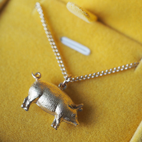 9ct Piggy Necklace